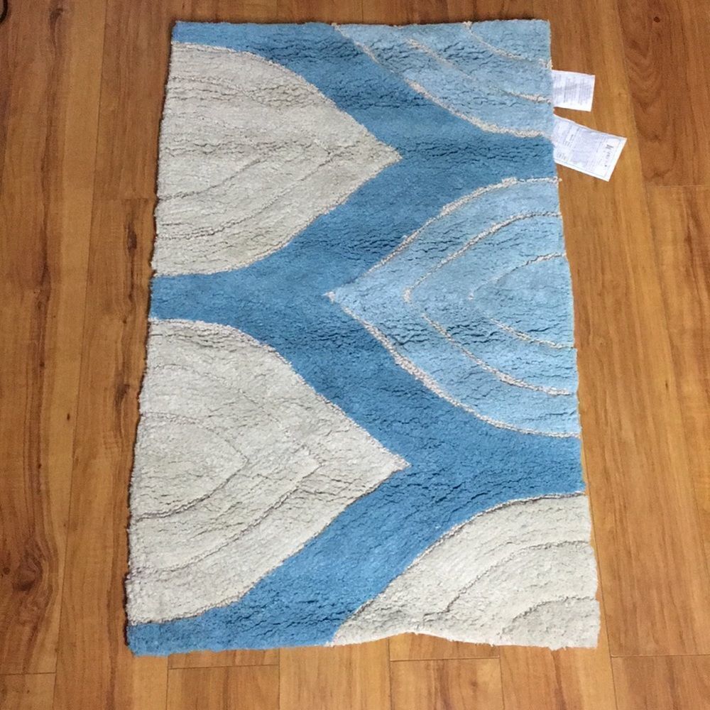Davenport Bath Rug, 21”x34”, Aqua Marine